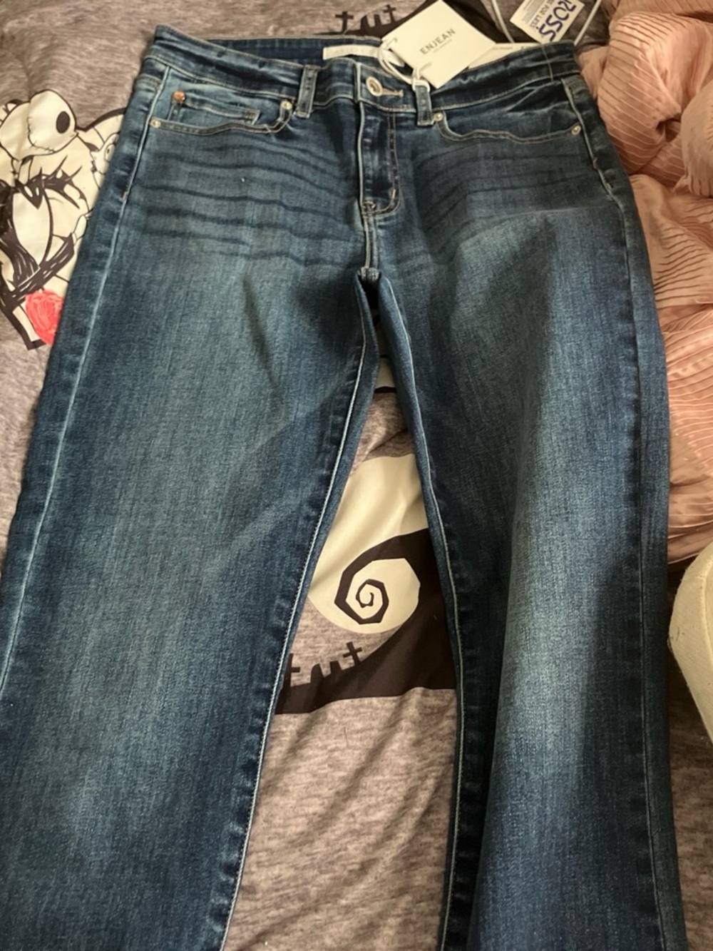 Women’s Skinny Jeans in Dark Blue - ENJEAN